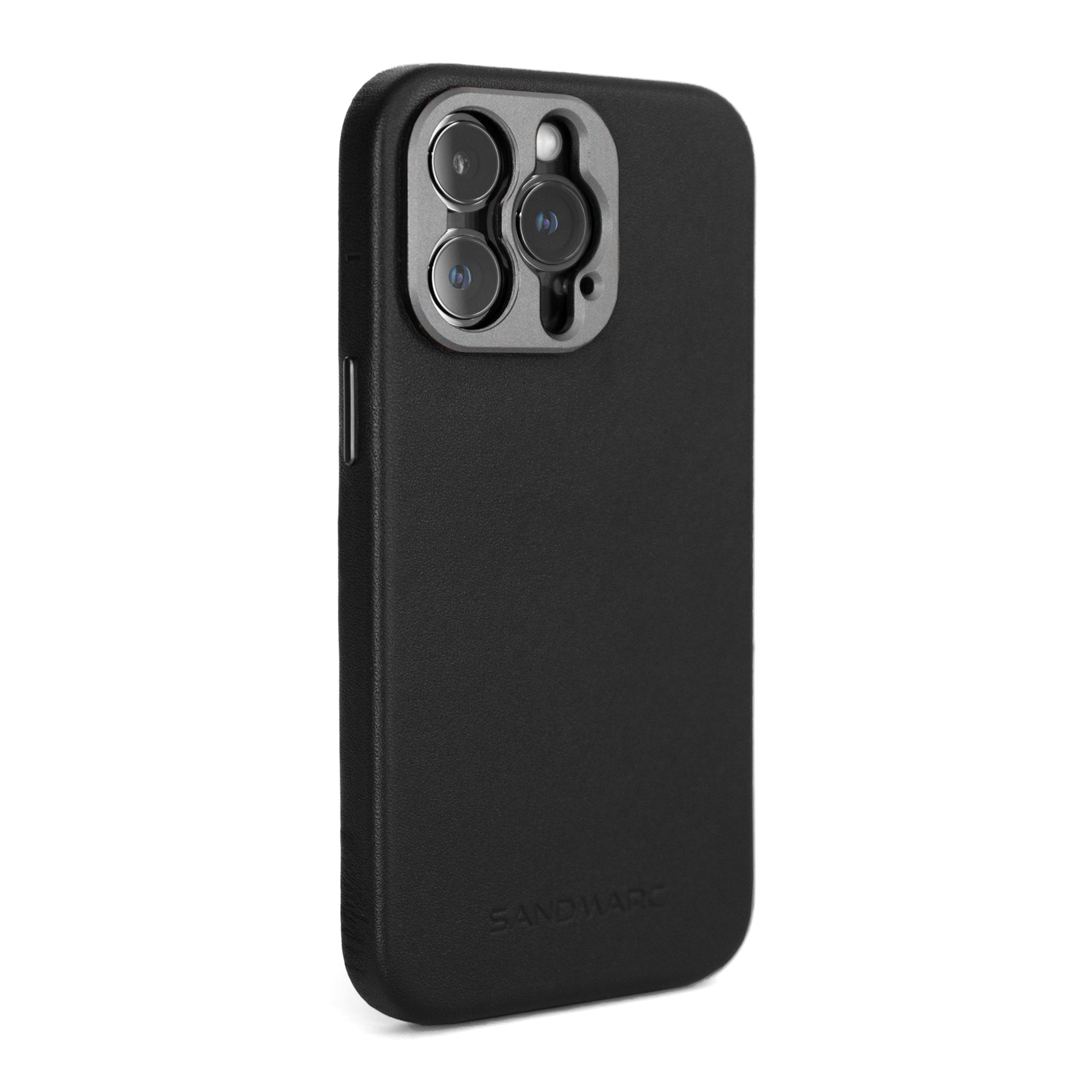 iPhone 13 Max Leather Case | Black (works with MagSafe) - SANDMARC