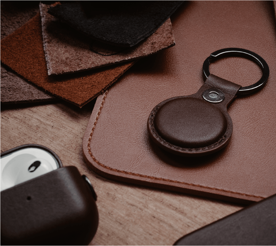 SANDMARC Leather Edition AirTag Key Chain