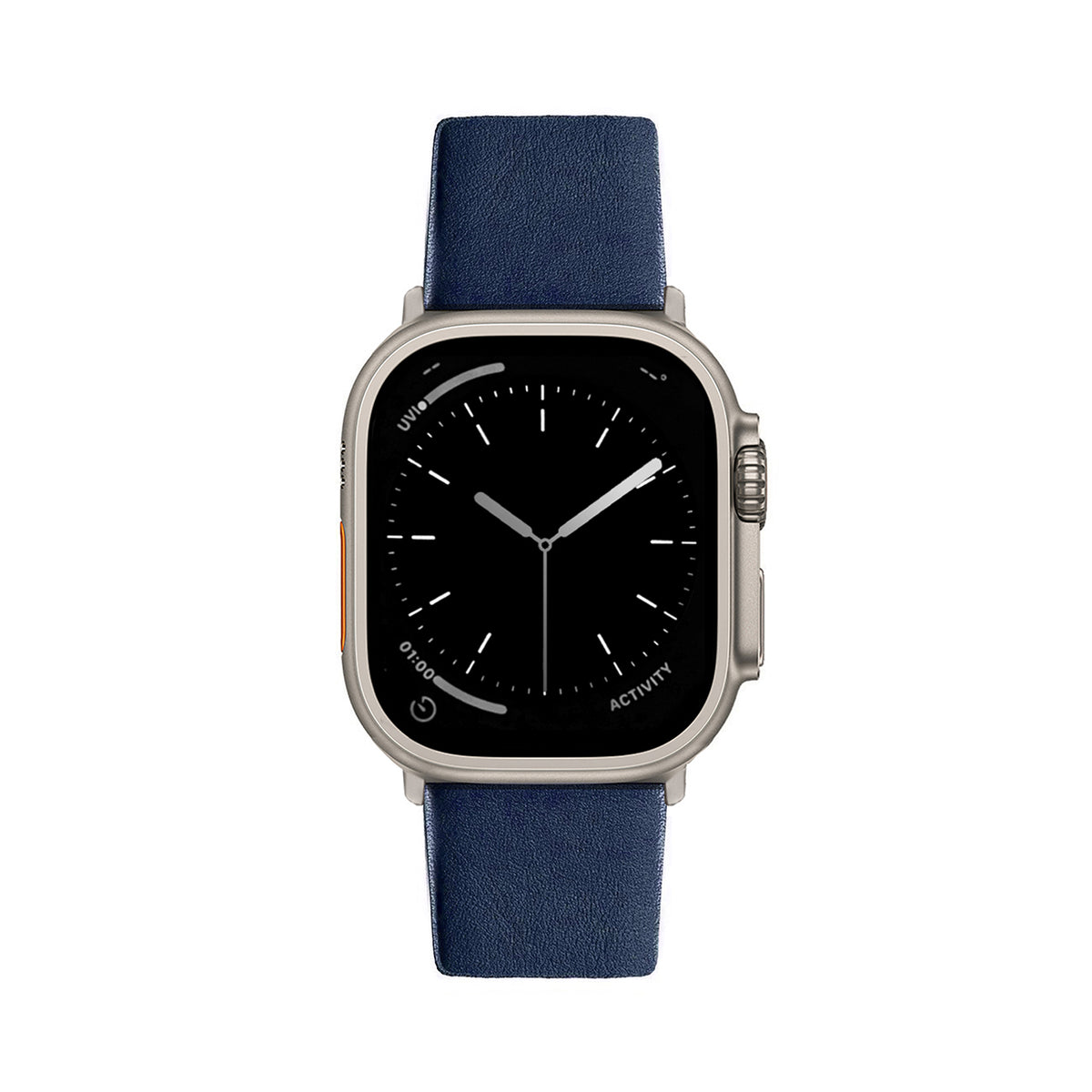 Apple Watch Ultra Leather Band #color_navy