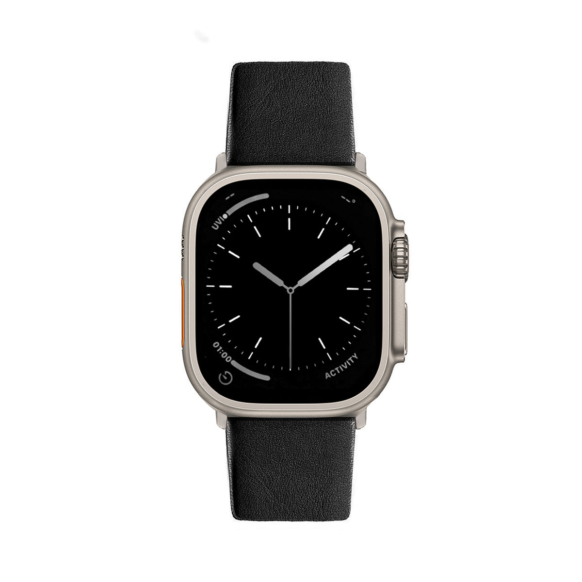 Apple Watch Ultra Leather Band #color_black