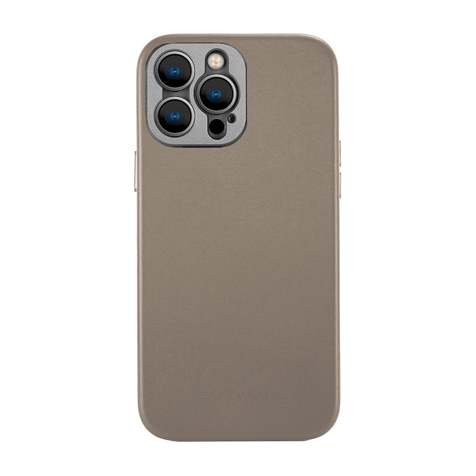 iPhone 14 Pro Leather Case  Sand (works with MagSafe) - SANDMARC