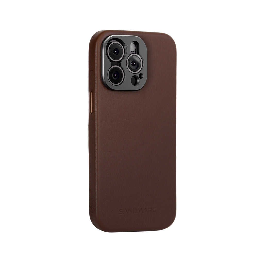 iPhone 12 Pro Leather Case (Magnet Enabled) | Brown - SANDMARC