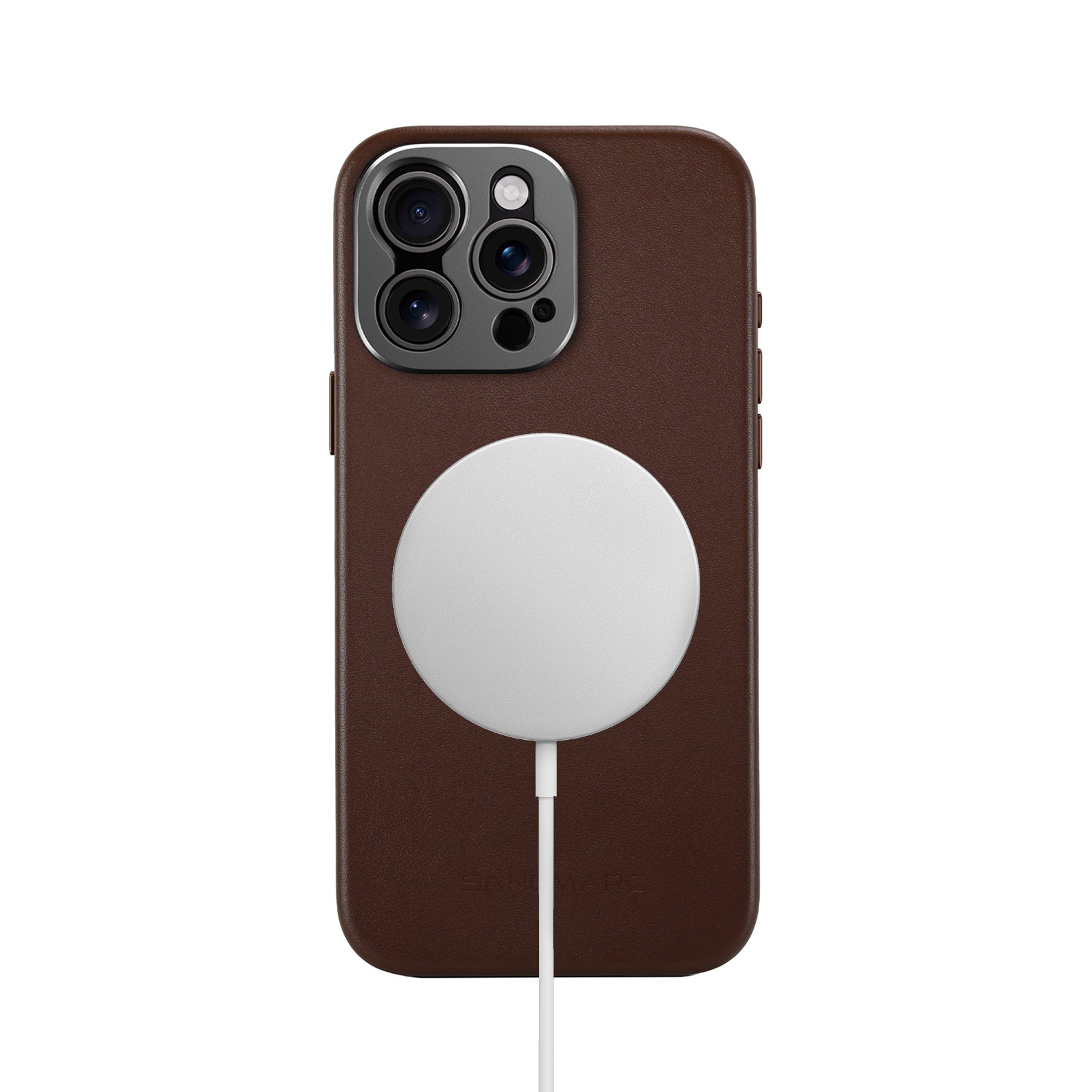 Pro Leather Case - iPhone 15 Pro - Brown (MagSafe Compatible)