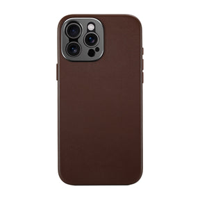 iPhone 15 Pro Leather Case  Brown (works with MagSafe) - SANDMARC