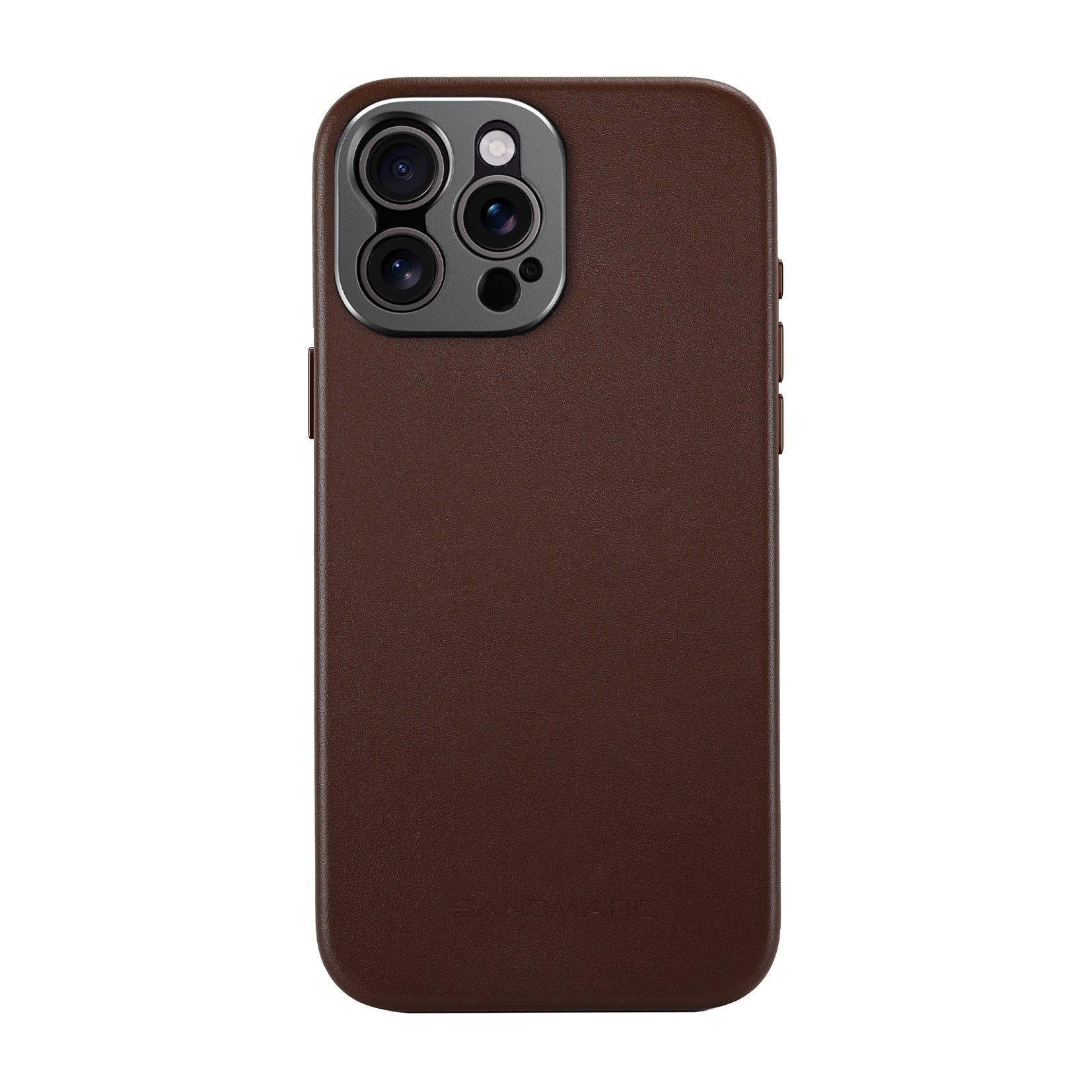 iPhone 16 Pro Max Leather Case - Brown - MagSafe Compatible - SANDMARC