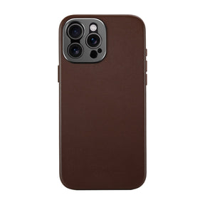 iPhone 16 Pro Max Leather Case - Brown - MagSafe Compatible - SANDMARC