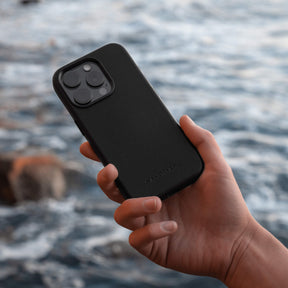 Minimal Leather Case - iPhone 16 Pro Max - Black