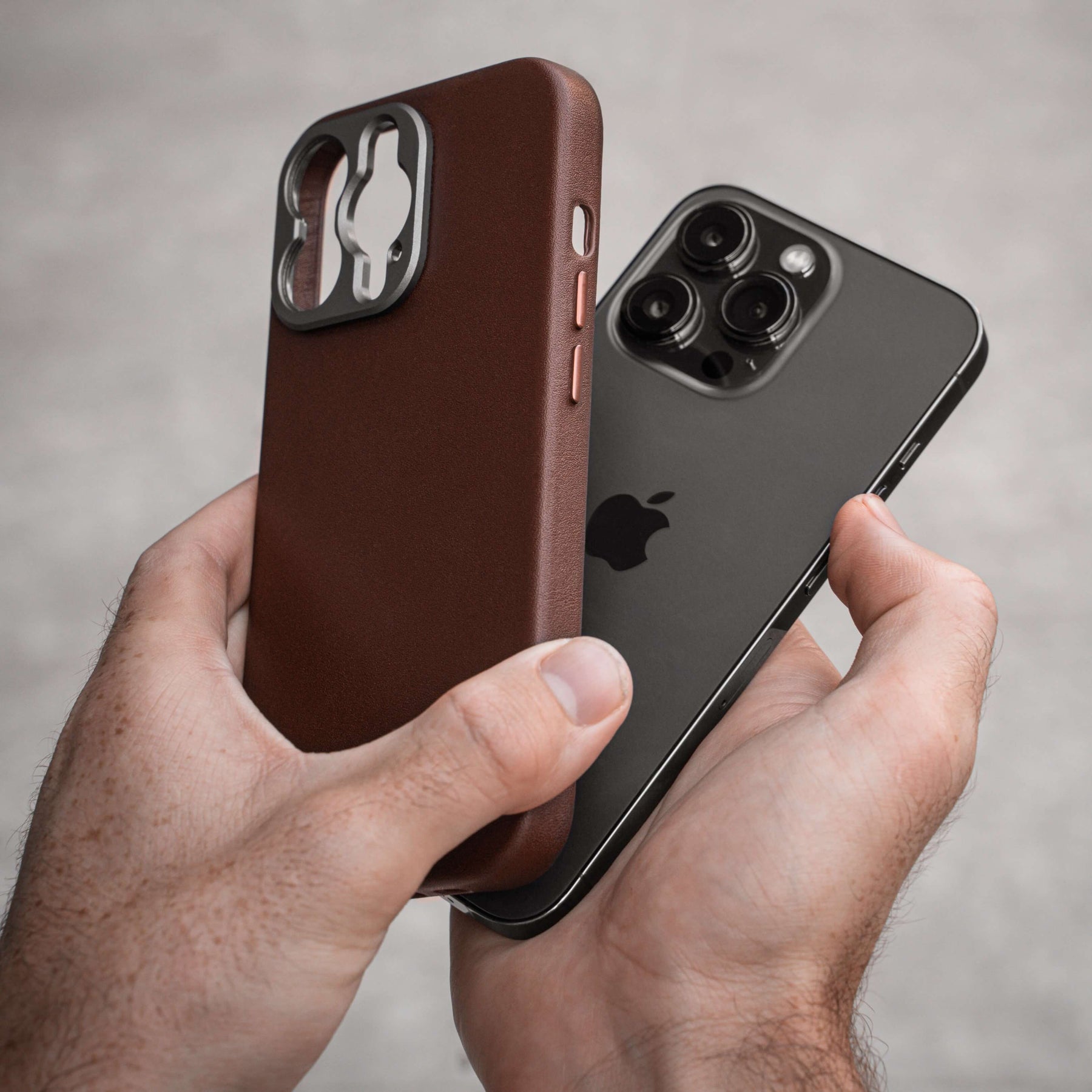 Luxury iPhone 13 Pro Max Case : Brown Checks